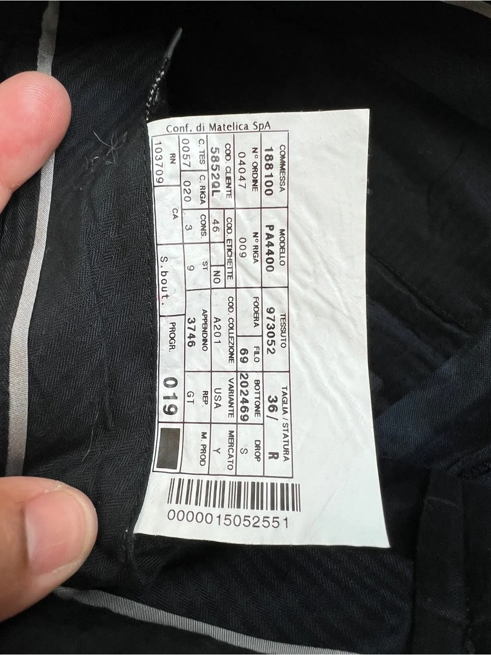 Armani Collezioni Men’s Navy Dress Pants Trousers 36R Made in Italy